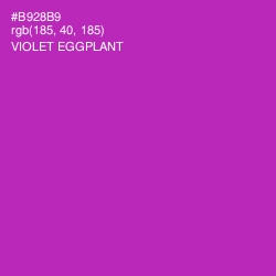 #B928B9 - Violet Eggplant Color Image
